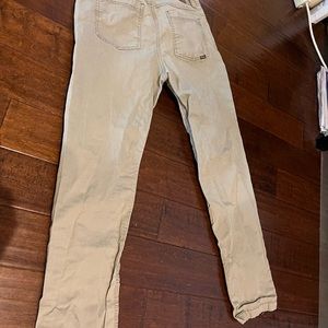 Prana mens tan Khakis slim fit 35 w 32l